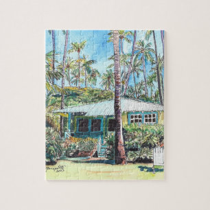 Kauai Puzzles tropiska stuga Pussel