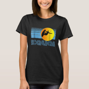 Kauai Retro Surfa T Shirt Hawaii Surfing Design Cl