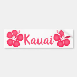 Kauai Rosa Hibiscus Bildekal