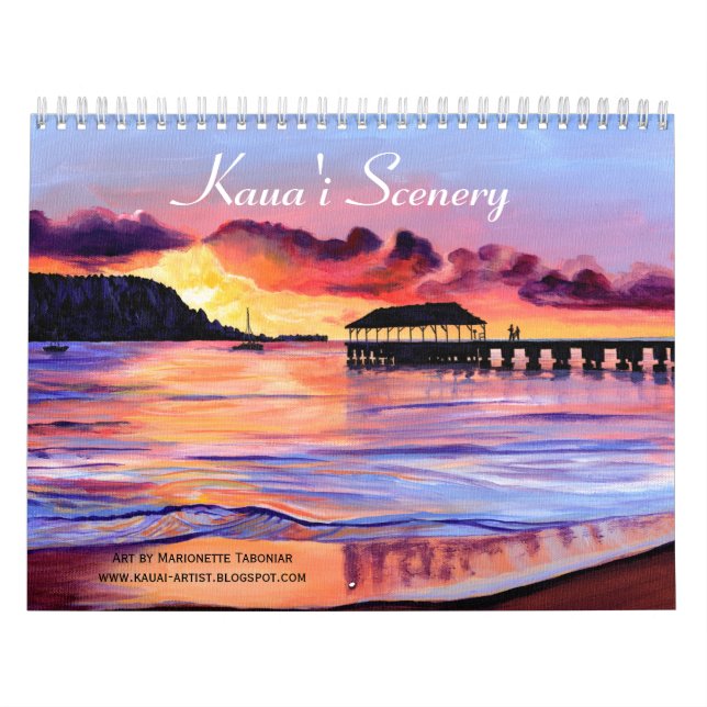 Kauai Scenery and Landscapes Calendar Kalender (Omslag)