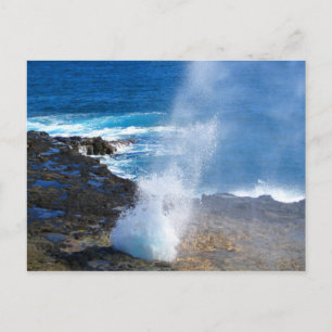 Kauai-slag hål vykort