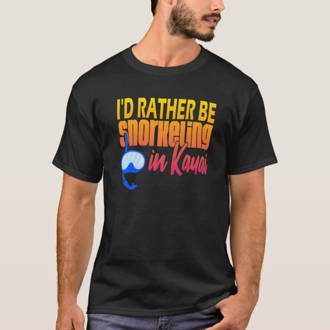 Kauai Snorkeling T Shirt (Framsida)