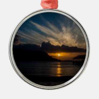 Kauai solnedgång julgransprydnad metall