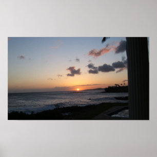 Kauai solnedgång poster