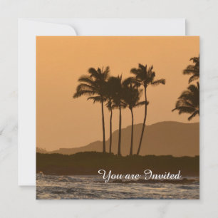 Kauai Sunset Birthday Inbjudningar