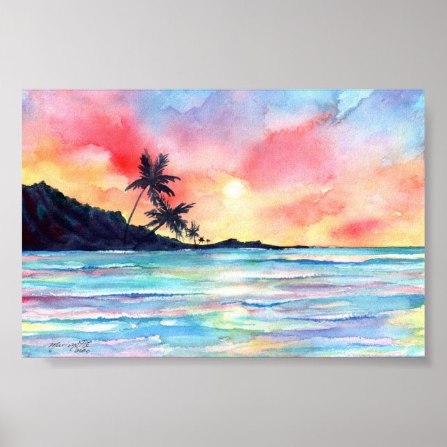 Kauai Sunset Poster (Framsidan)
