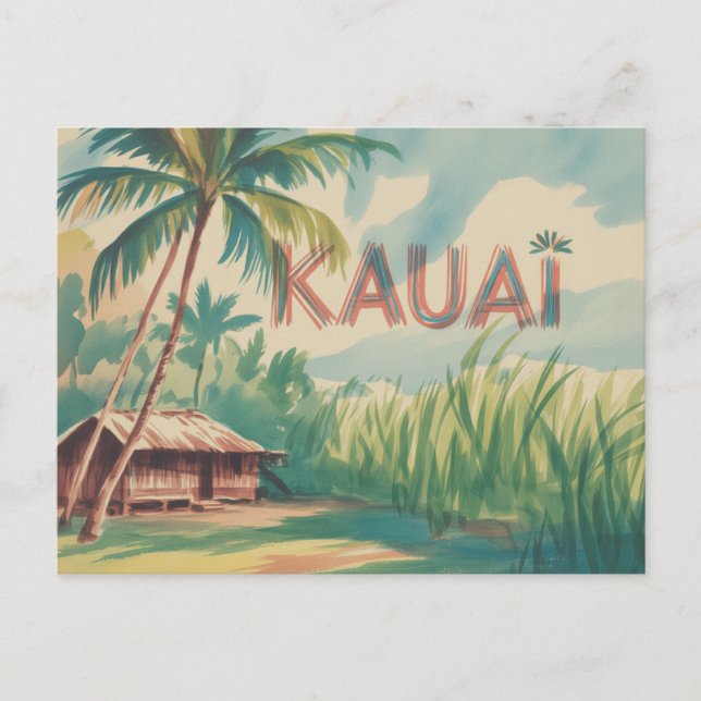 Kauai  Vegetation by landsbystuga Vykort (Framsida)