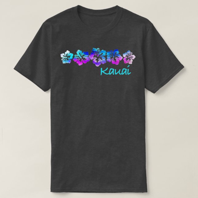 Kauai Vintage Hibiscus Flower T Shirt (Design framsida)