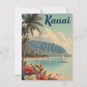 Kauai vintage vykort