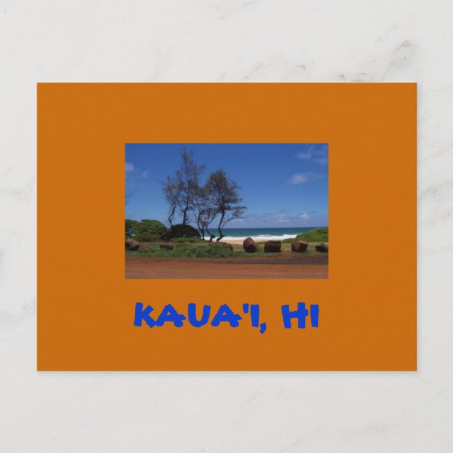 Kaua'i vykort (Framsida)