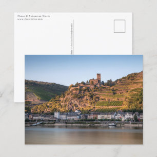 Kaub am Rhein Tyskland Vykort