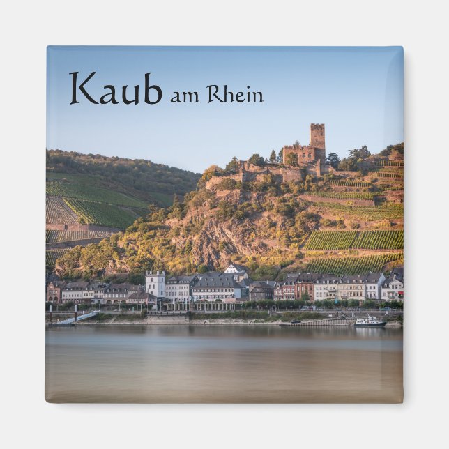 Kaub vid Rhen Tyskland Magnet (Framsidan)