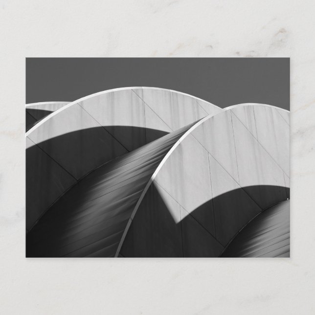 Kauffman Center Black and White Kurvor Vykort (Framsida)