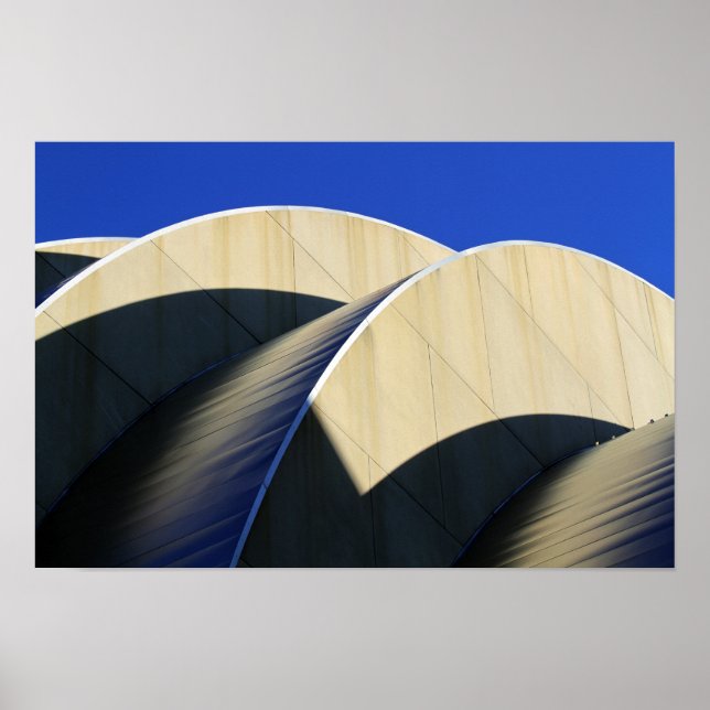 Kauffman Center Kurvor och Skuggor Poster (Framsidan)