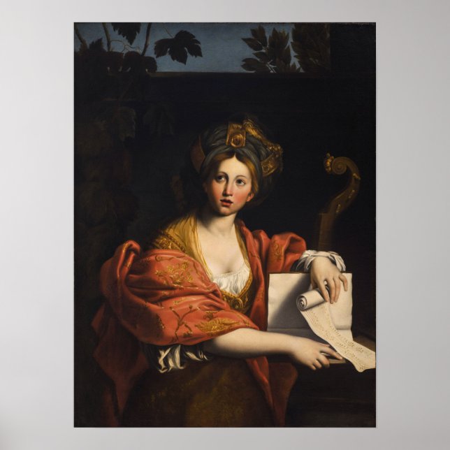 Kauffman - Cumaean Sibyl efter Domenichino 1763 Poster (Framsidan)