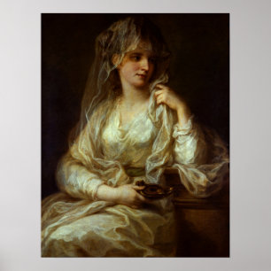 Kauffman - Porträtt vid ett Dam som vestal Virgin Poster