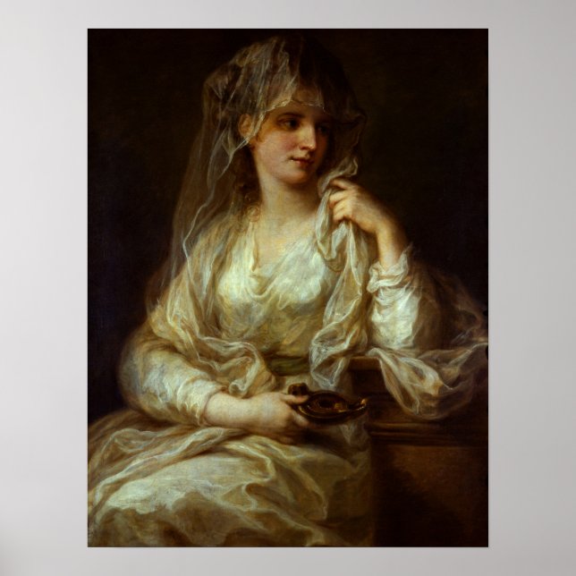 Kauffman - Porträtt vid ett Dam som vestal Virgin Poster (Framsidan)