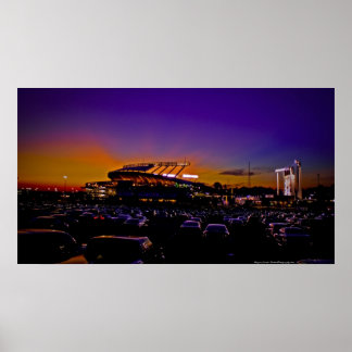 Kauffman Stadium Kansas City HUGE Canvas Art Skriv Poster