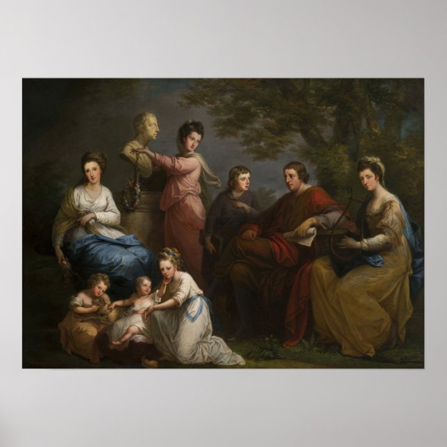 Kauffman - The Family of Earl of Gower 1772 Poster (Framsidan)
