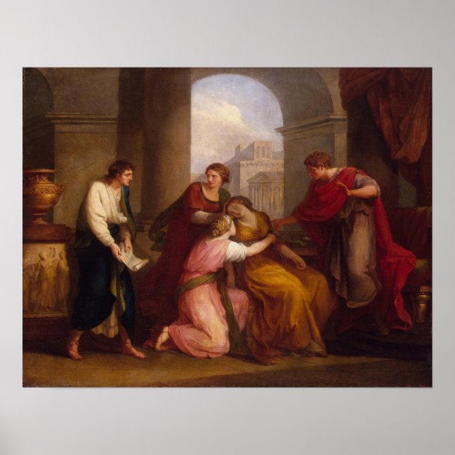 Kauffman - Virgil Reading Aeneid to Augustus Poster (Framsidan)