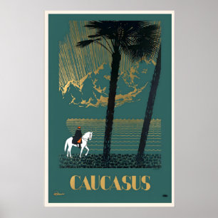 Kaukasien Kaukasusbergen Armenien Azerbajdzjan Poster