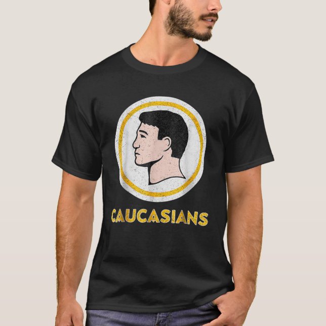 Kaukasier Vintage Pridet Kaukasier T Shirt (Framsida)
