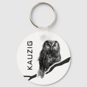 Kauz Eule Uhu käuzchen uggla bird kauzig Nyckelring