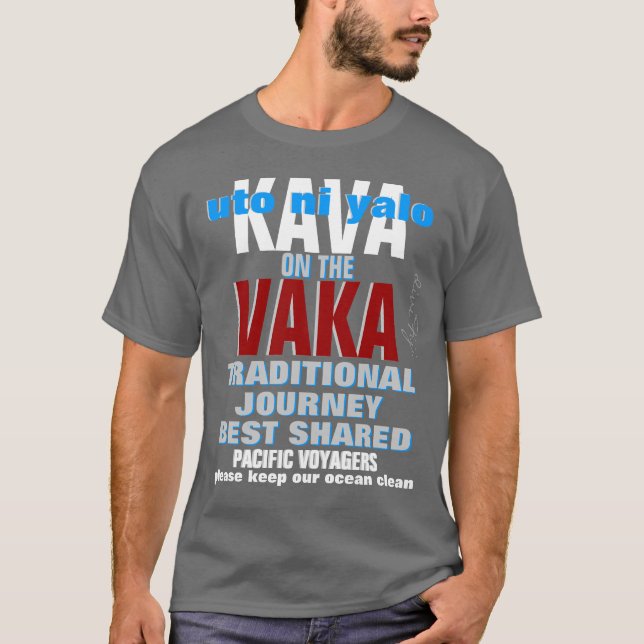 Kava på Vakaen T Shirt (Framsida)