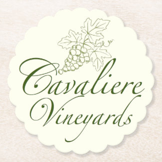 Kavaliere Vineyards Underlägg (grönt) Papper