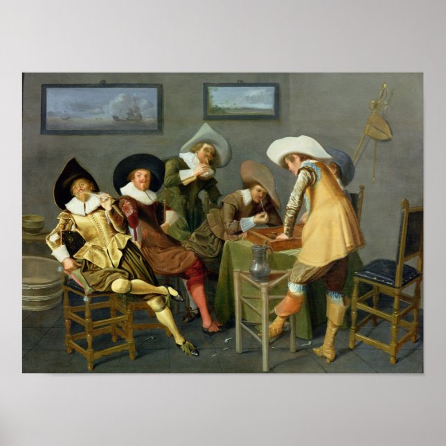 Kavaliers i en tavern poster (Framsidan)