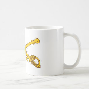 Kavalleri korsade sabers kaffemugg
