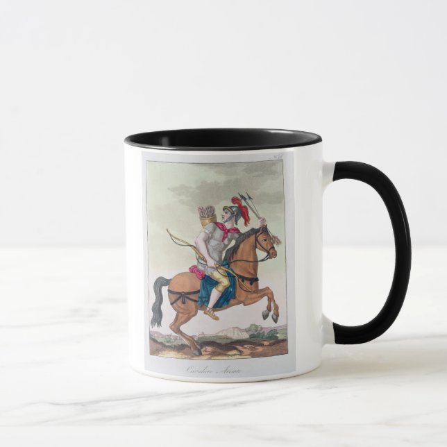 Kavalleribågskytt, från "L'Antica Roma", 1825 Mugg (Höger)
