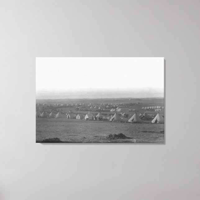 Kavalleriets läger i 7:e vid Gräs Ridge Canvastryck (Framsida)