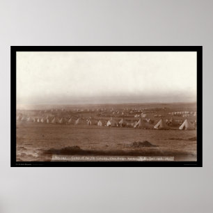 Kavalleriets skyddshamn i 7:e vid Gräs Ridge SD 18 Poster