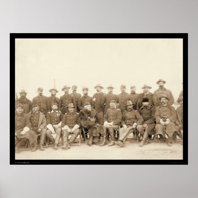 Kavalleripoliserna i 7:e SD 1891 Poster (Framsidan)