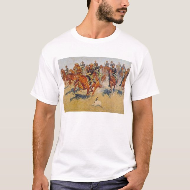 Kavallerit laddar tee shirt (Framsida)