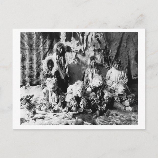 Kaviagamutes "Varg dans" Vykort (Framsida)