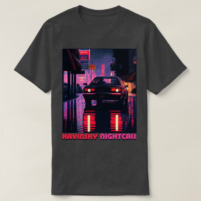 Kavinsky Retro Stil Original Fläkt Design 1 T Shirt (Design framsida)