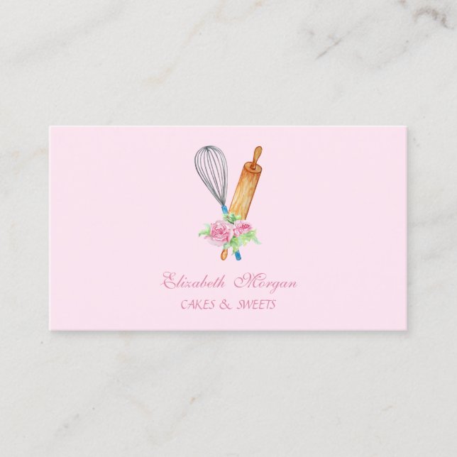 Kavle,Visp,Flowers Bakery Visitkort (Framsida)