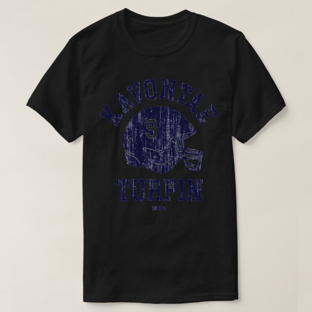 Kavontae Turpin Dallas Helmet Font TShirt T Shirt (Design framsida)