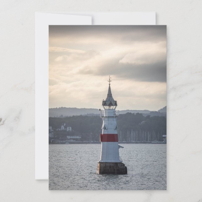 Kavringen Lighthouse Oslo Kort (Framsida)