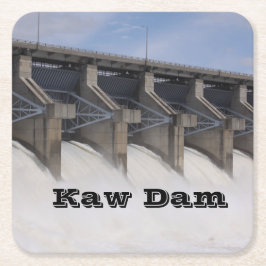 Kaw Dam Drickgardinringar Underlägg Papper Kvadrat