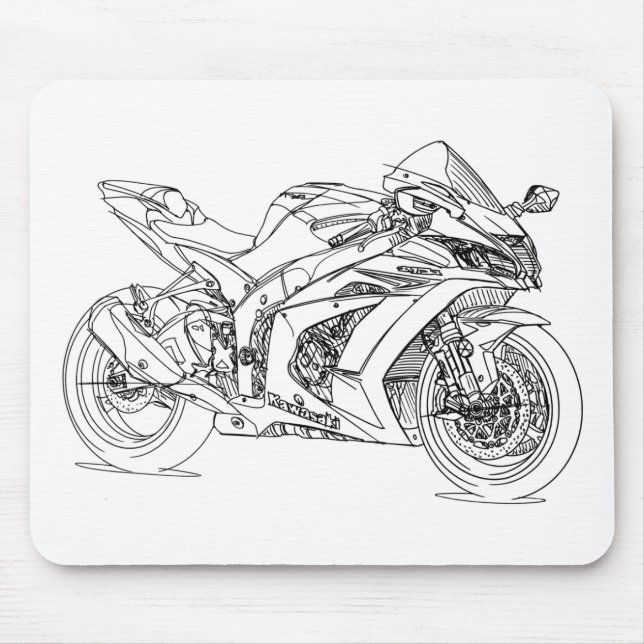 Kaw Ninja ZX10R 2016 Musmatta (Framsidan)