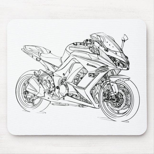 Kaw Z1000sx 2011 Musmatta (Framsidan)