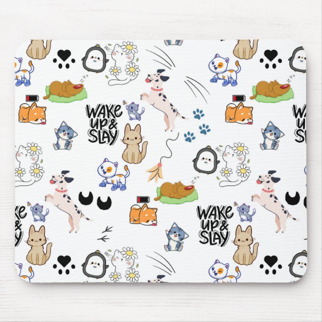 Kawai Djurälskare Mouse Pad Musmatta (Framsidan)