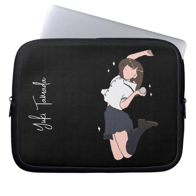 Kawai Jumping Girl Anpassade Laptop Fodral (Framsidan)
