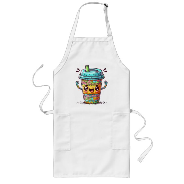 Kawai Kaffe Långt Förkläde (Framsidan)