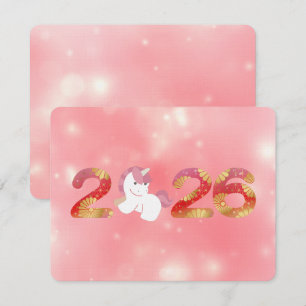 Kawaii 2026 Kinesiskt Nyår Inbjudningar
