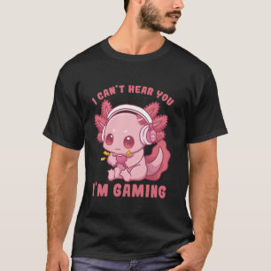 Kawaii A.V. i Axolotl Gaming Spelspel T Shirt