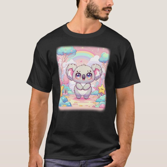Kawaii Aesthetic Koala Bear Lover Shirt Kawaii Koa T Shirt (Framsida)
